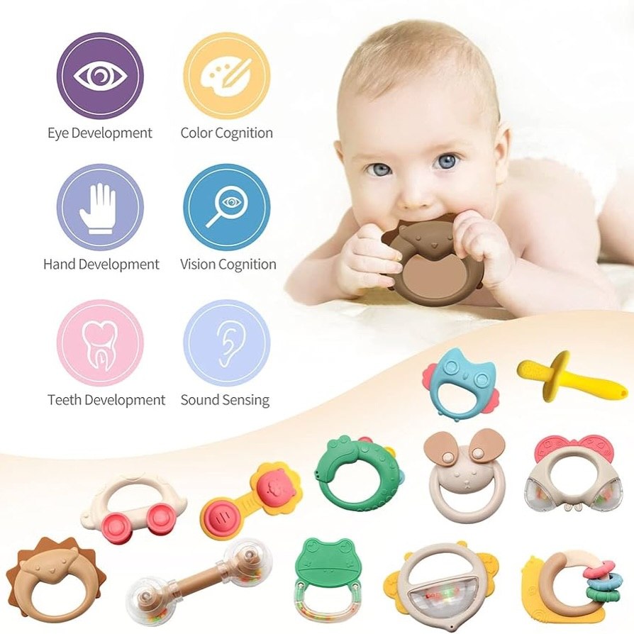 Musical Rattle Teether Set