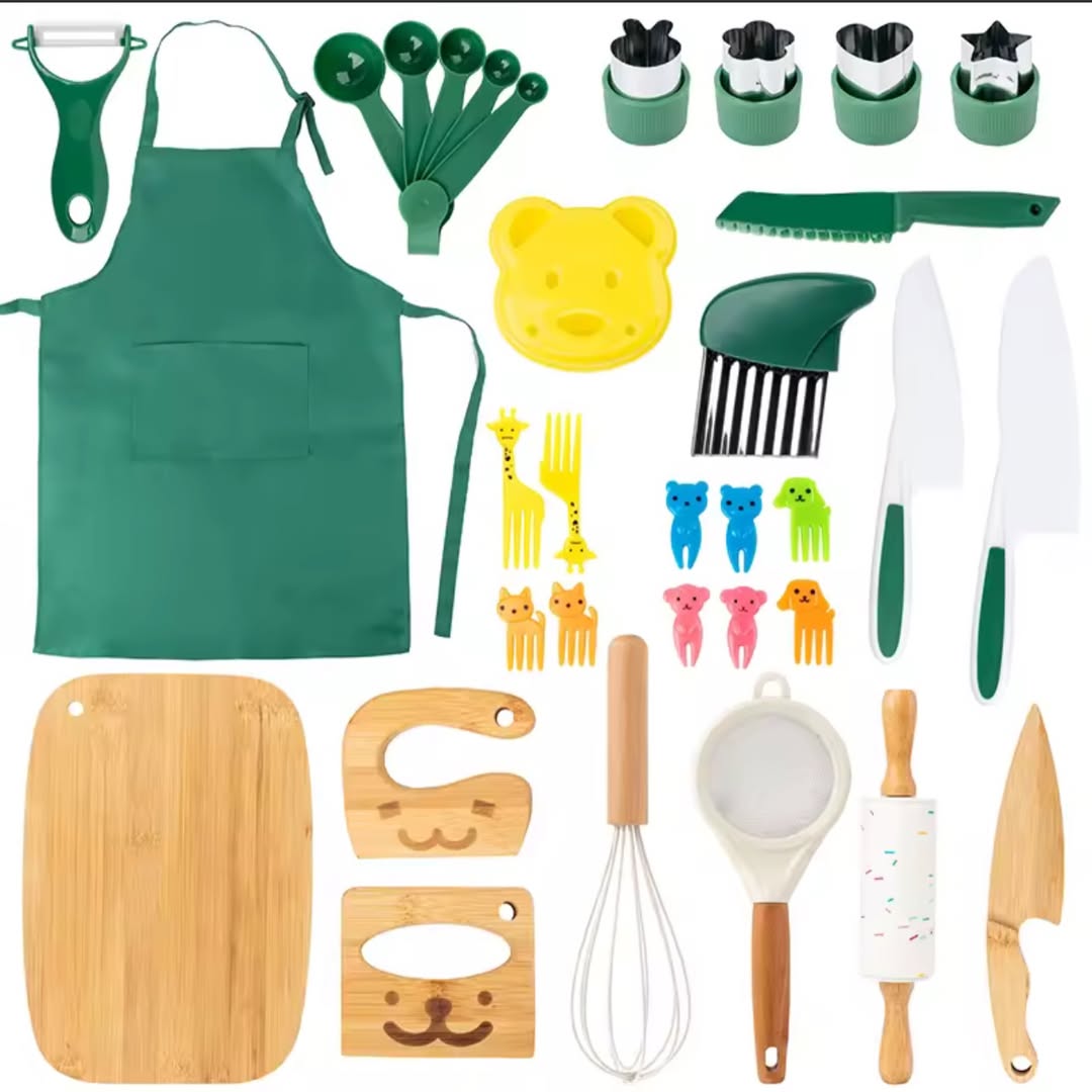 Wooden Kitchen Play Set