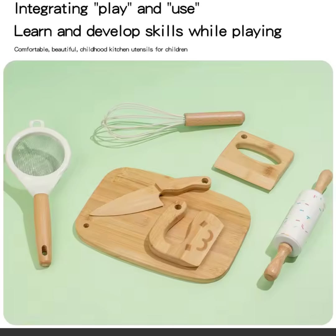 Wooden Kitchen Play Set