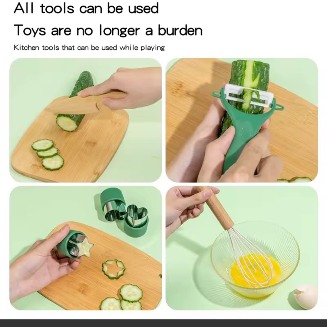 Wooden Kitchen Play Set