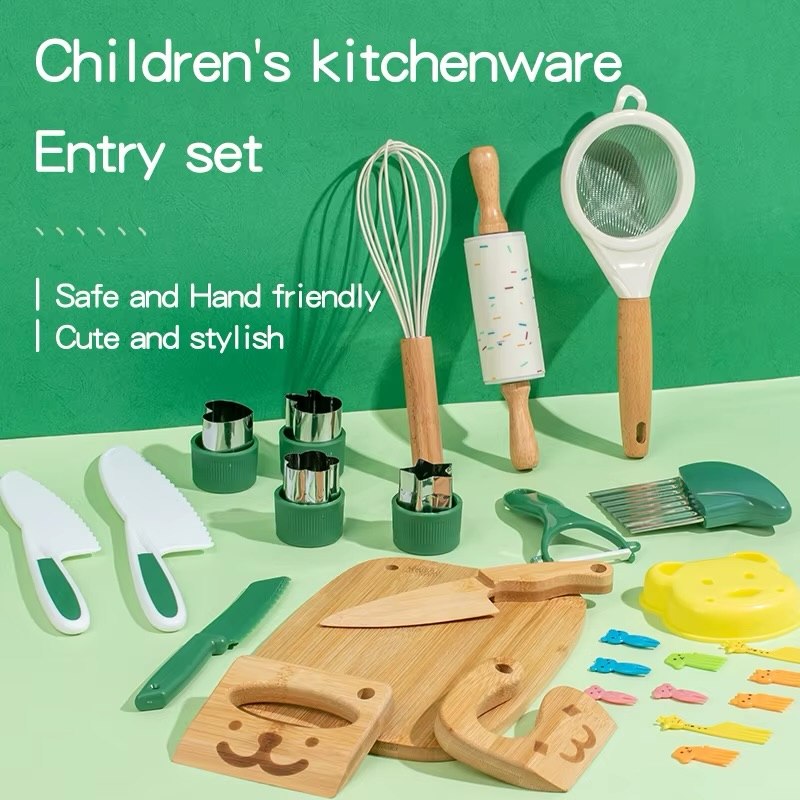 Wooden Kitchen Play Set