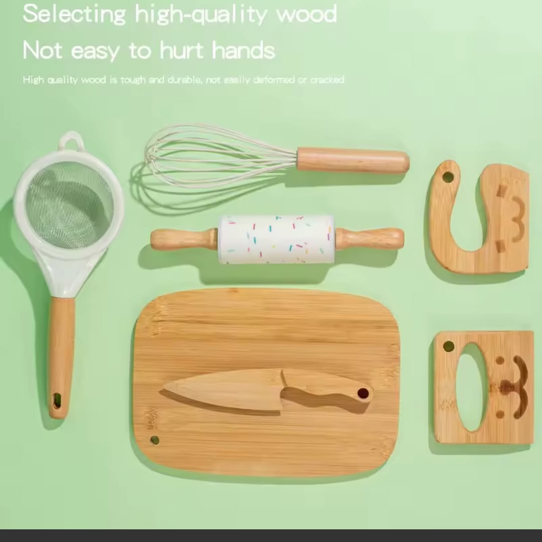 Wooden Kitchen Play Set