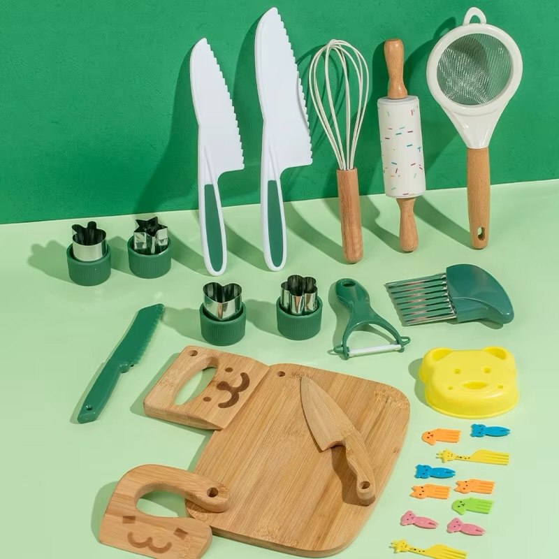 Wooden Kitchen Play Set