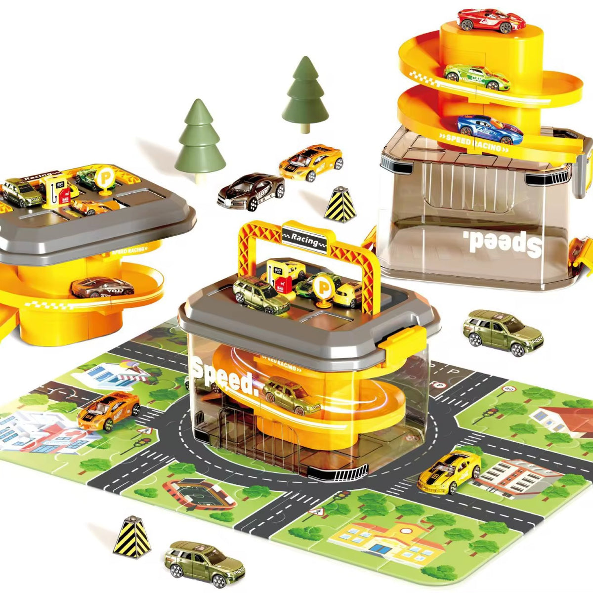 Car Garage Track Playset
