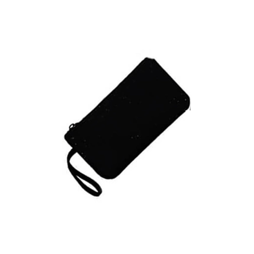 Kids' black insulated school lunch bag with pencil case