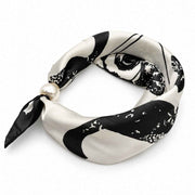 Black & Ivory Graphic Magnetic Scarf Petit Détail Lebanon