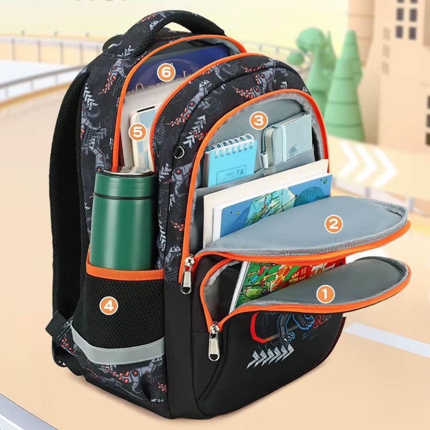Cusangel Futuristic Dinosaur 3-Piece Backpack Set