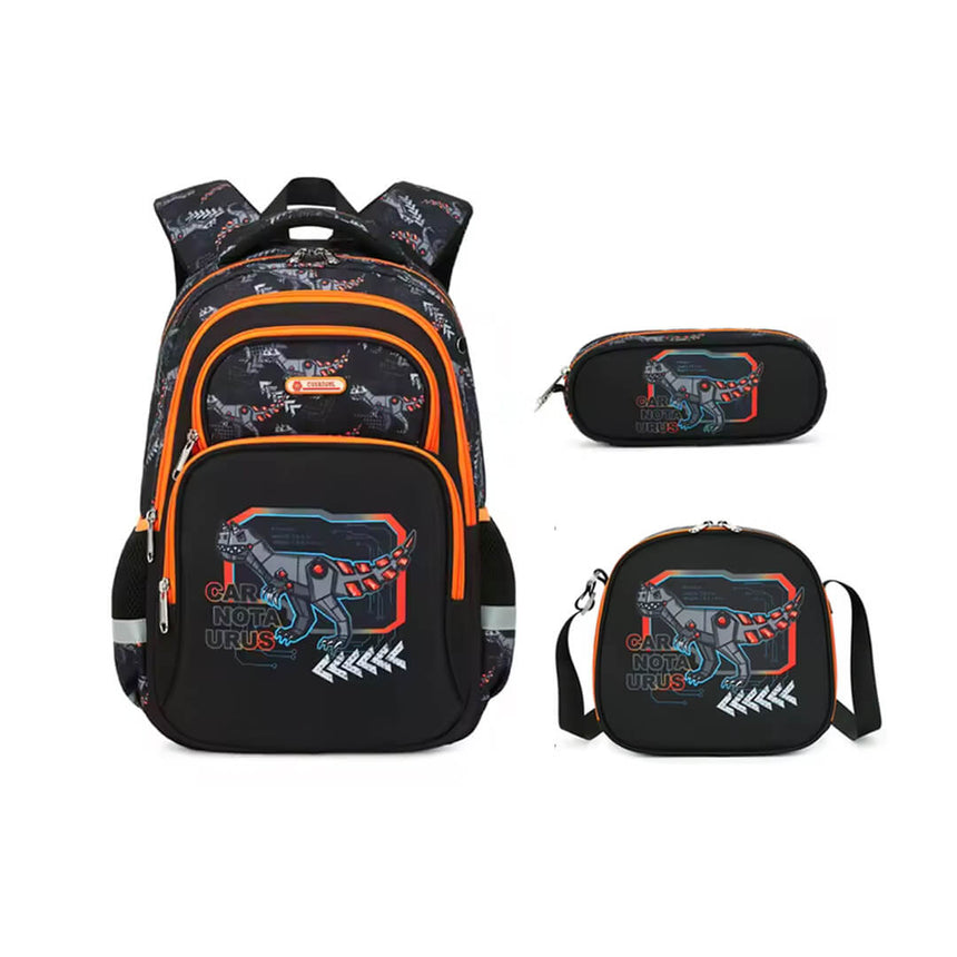 Cusangel Futuristic Dinosaur 3-Piece Backpack Set