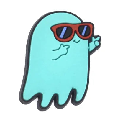 Blue Cool Ghost Spooky Halloween Jibbitz Croc Charms -  Crocs