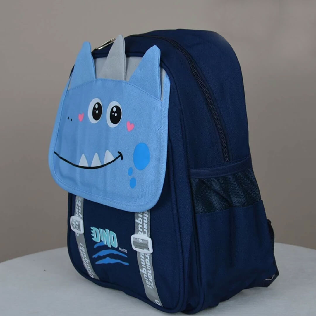 Navy Blue Dinosaur Backpack For Preschool To KG2