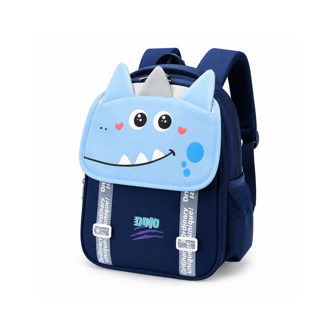 Dinosaur navy and blue school backpack for boys