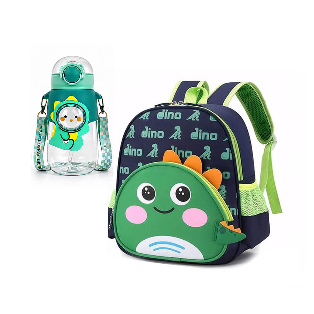 Kids Cute 3D Dino Backpack Preschool To KG2 26 x 31 cm