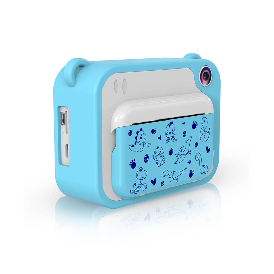 Kids Instant Print Camera Blue Dino 32GB