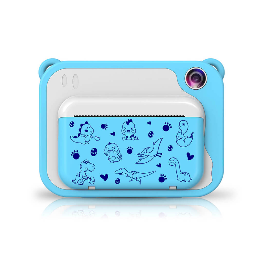 Kids Instant Print Camera Blue Dino 32GB