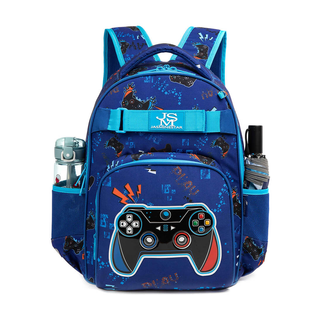 Blue PlayStation gamer backpack set – 3 pieces