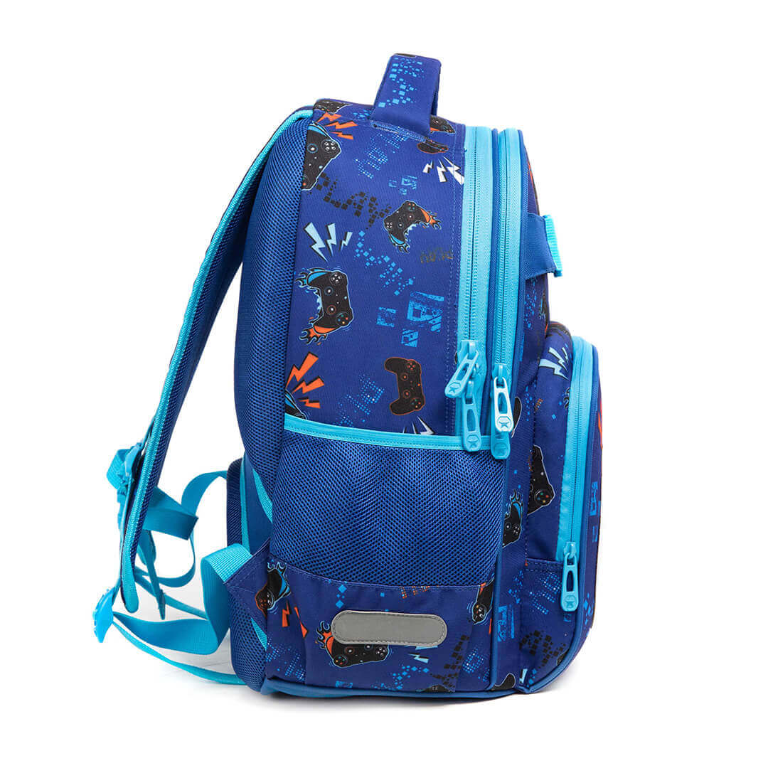 Blue PlayStation gamer backpack set – 3 pieces