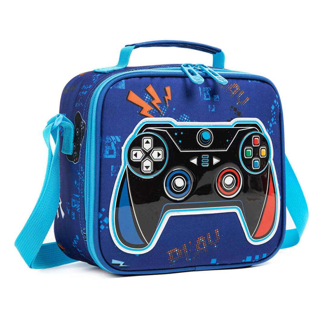 Blue PlayStation gamer backpack set – 3 pieces