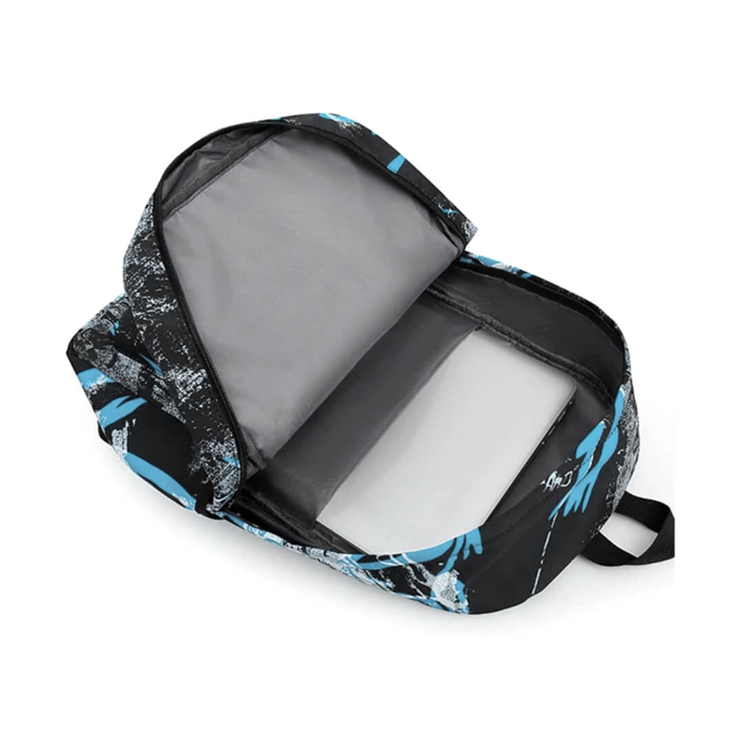 Blue Wash Backpack Set (3 Pieces) – For Elementary to High School