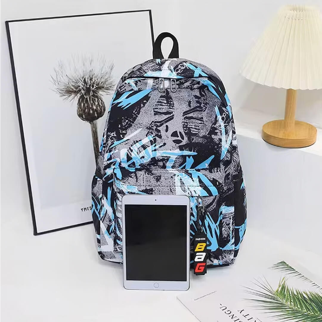 Blue Wash Backpack Set (3 Pieces) – For Elementary to High School