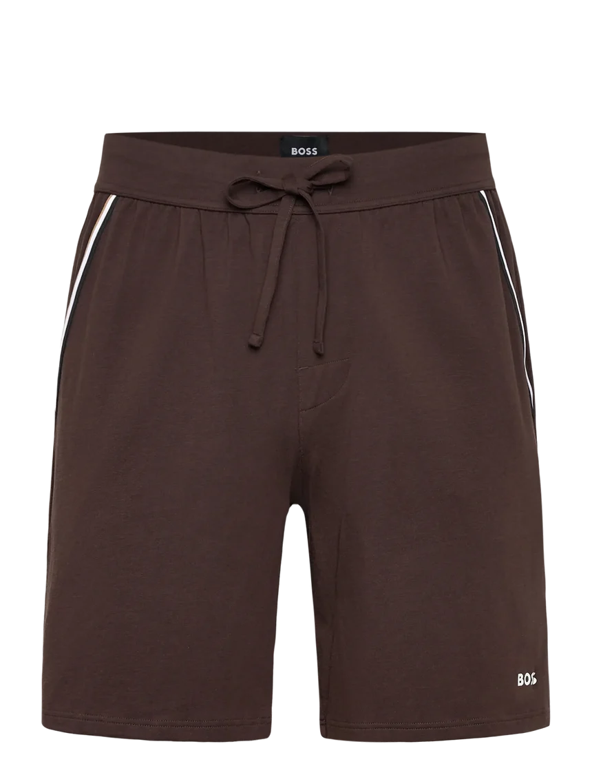 Boss - Dark Brown Stretch Cotton Pyjama Shorts