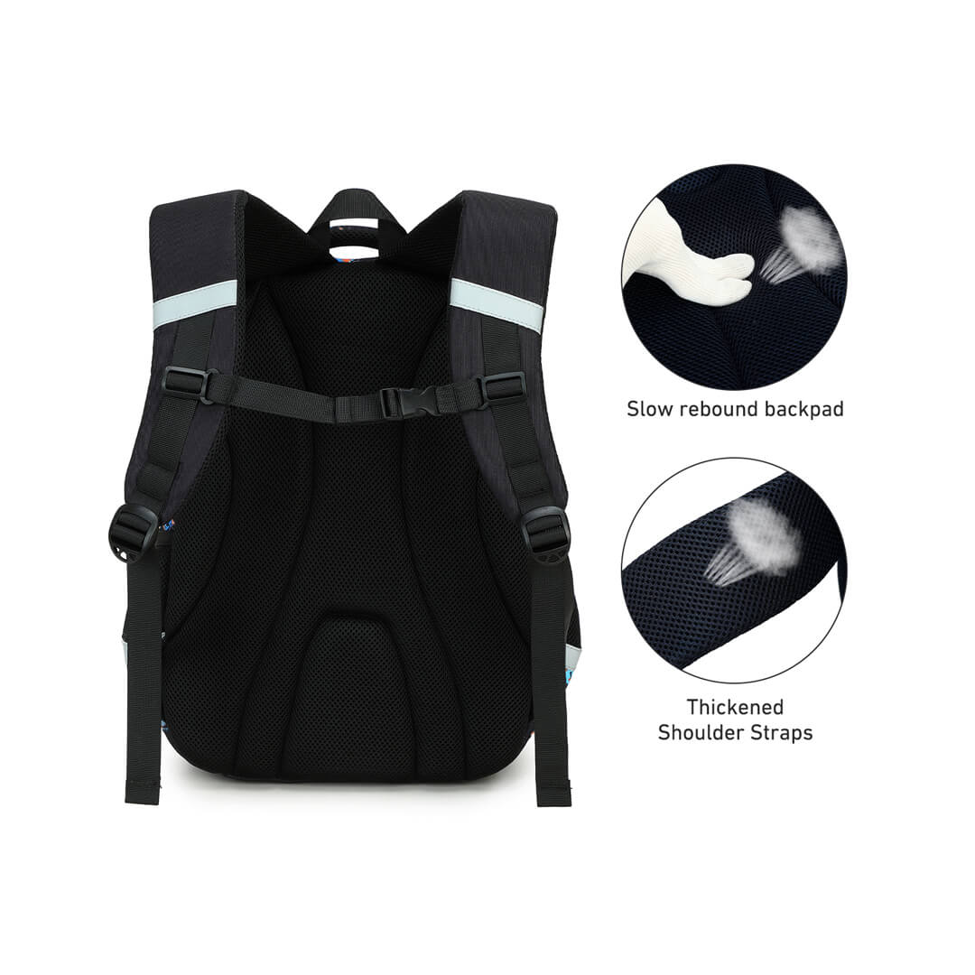Boys' gaming backpack for school with padded back