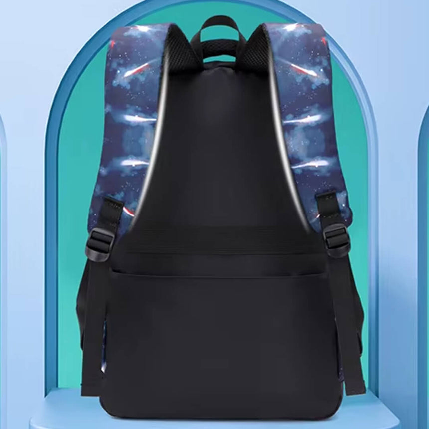 3-Piece Abstract Space Backpack Set