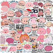 Funny Brain Sticker Set 50 pieces