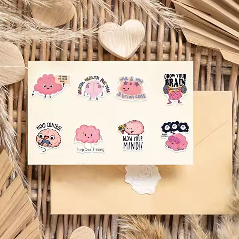 Funny Brain Sticker Set 50 pieces