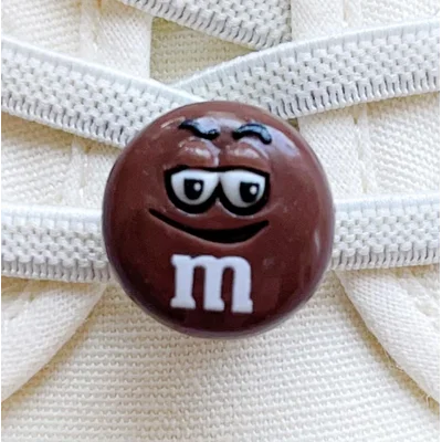 Brown M&M Shoelace Charm