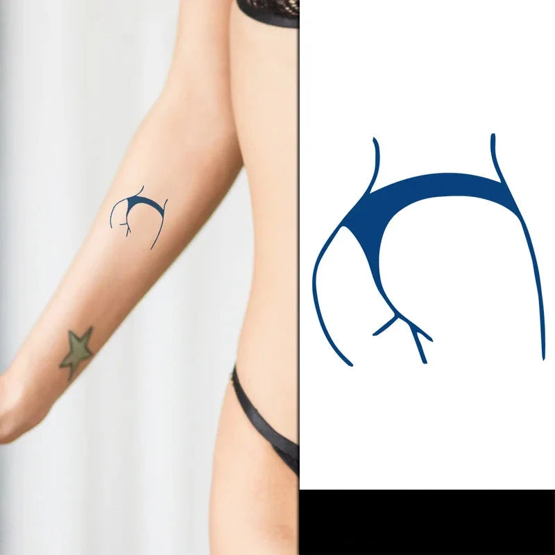 woman rear tattoo on arm