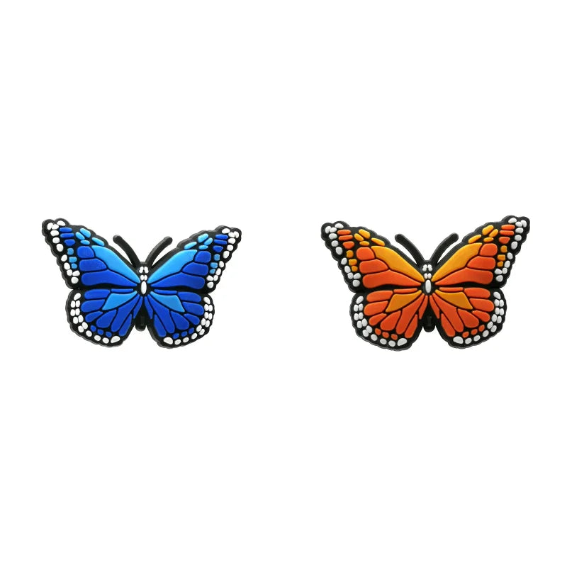 monarch colorful butterfly croc charms for crocs | jibbitz