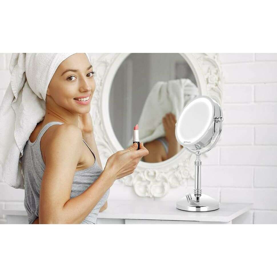 Mirror With 2 Sides + LED Light Outlet Mirror With 2 Sides + LED Light Mirror With 2 Sides + LED Light Orbegozo