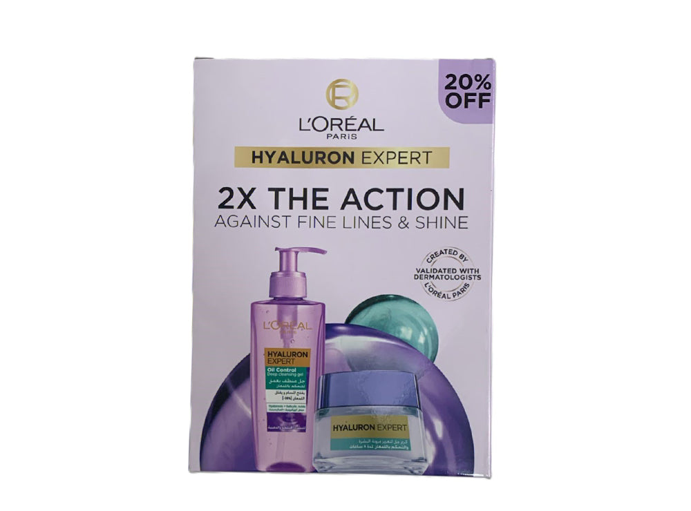 L'Oreal Coffret Hyaluron Expert Oil Control Set 2 Pcs