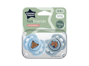 Tommee Tippee Fun Friends Fox Boy Soother 0-6M 2 Pieces