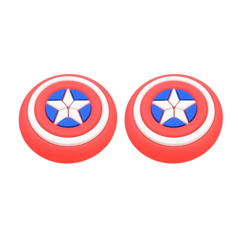 Captain America Thumb Grip Caps (Pair)