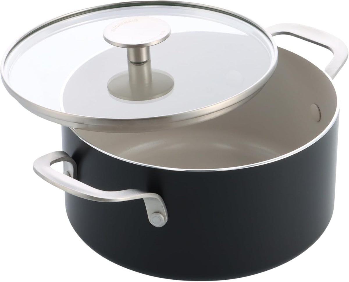 Non-Stick Aluminum Casserole Cooking Pot Non-Stick Aluminum Casserole Non-Stick Aluminum Casserole KitchenAid