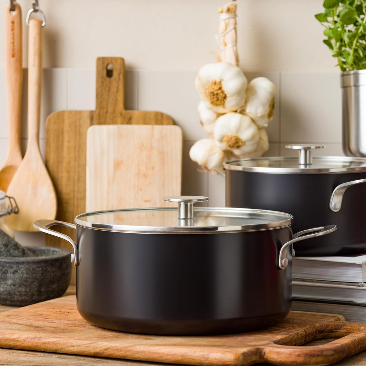 Non-Stick Aluminum Casserole Cooking Pot Non-Stick Aluminum Casserole Non-Stick Aluminum Casserole KitchenAid