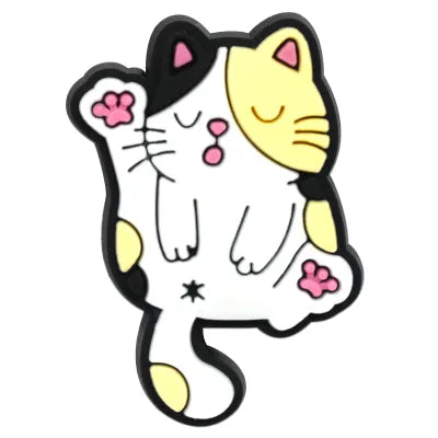 Cute Cat Grooming Butt Croc Charm