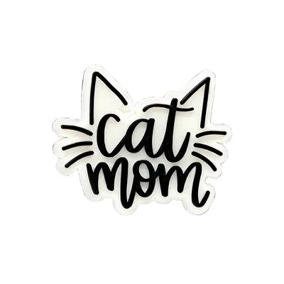 Cat Mom Croc Pin