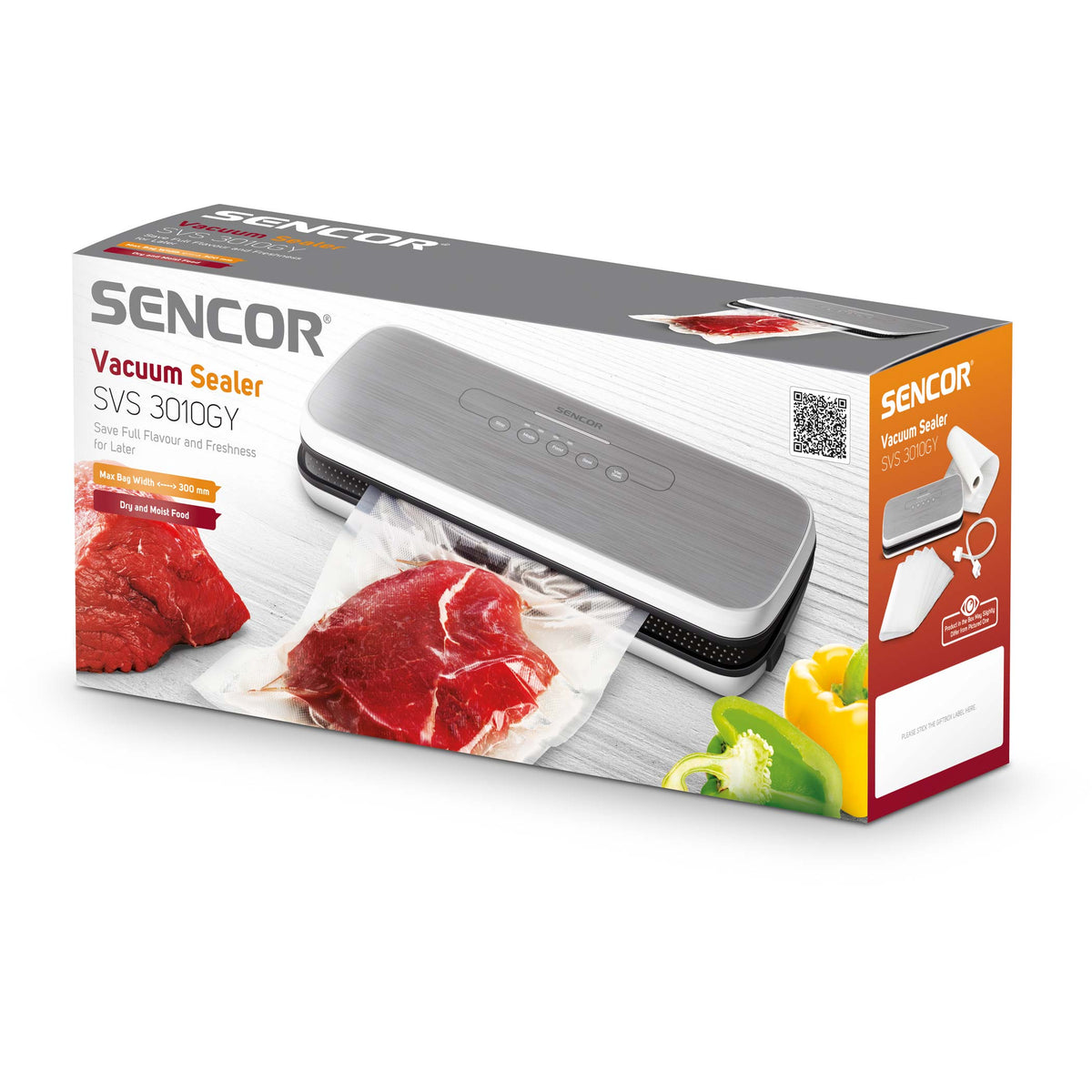 Grey Vacuum Sealer, 130W Vacuum Sealing Grey Vacuum Sealer, 130W Grey Vacuum Sealer, 130W Sencor