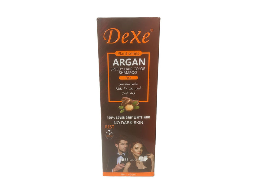 Dexe Argan Hair Color Shampoo Red 420 mL
