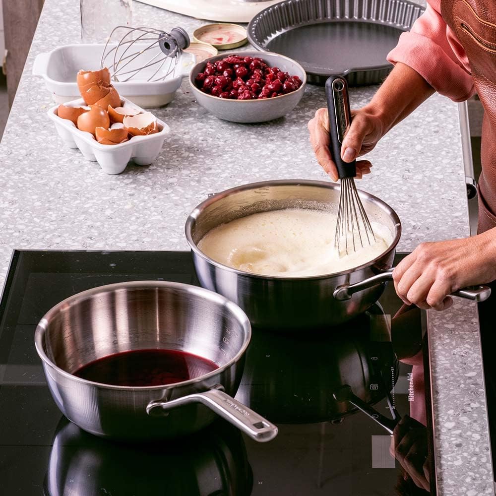 Frying Pan, Stainless Steel, 3 Ply Wok Pan Wok Pan Frying Pan, Stainless Steel, 3 Ply Wok Pan Frying Pan, Stainless Steel, 3 Ply Wok Pan KitchenAid