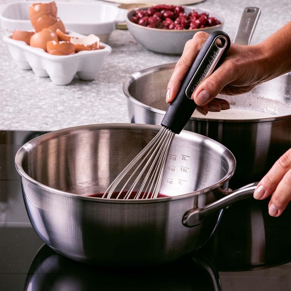 Frying Pan, Stainless Steel, 3 Ply Wok Pan Wok Pan Frying Pan, Stainless Steel, 3 Ply Wok Pan Frying Pan, Stainless Steel, 3 Ply Wok Pan KitchenAid