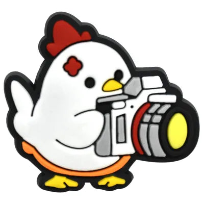 Chicken Photographer Croc Charm for Crocs | Jibbitz