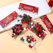 Christmas paw squishy toy with soft glitter design for stress relief