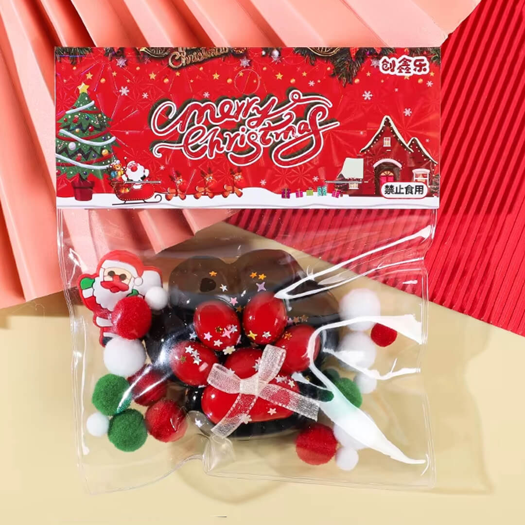 Black glitter paw squishy toy for holiday sensory fun