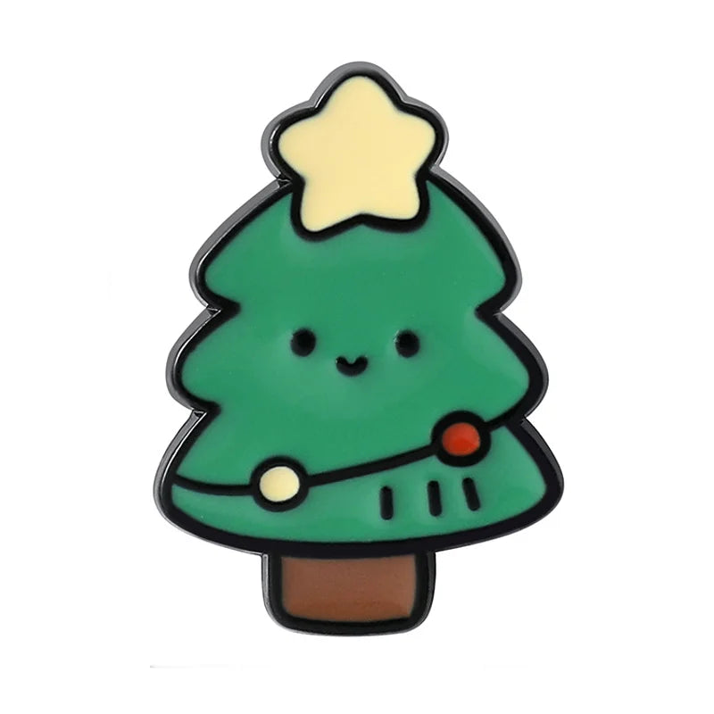 christmas tree cute enamel pin