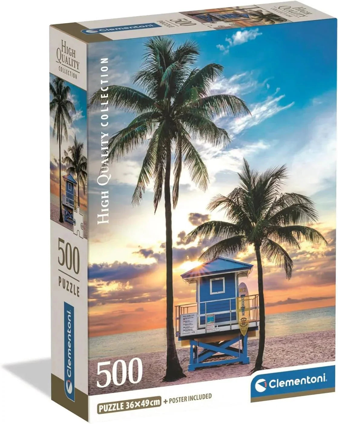 Miami Beach, Florida - 500 pieces adults puzzle Miami Beach, Florida - 500 pieces Miami Beach, Florida - 500 pieces CLEMENTONI