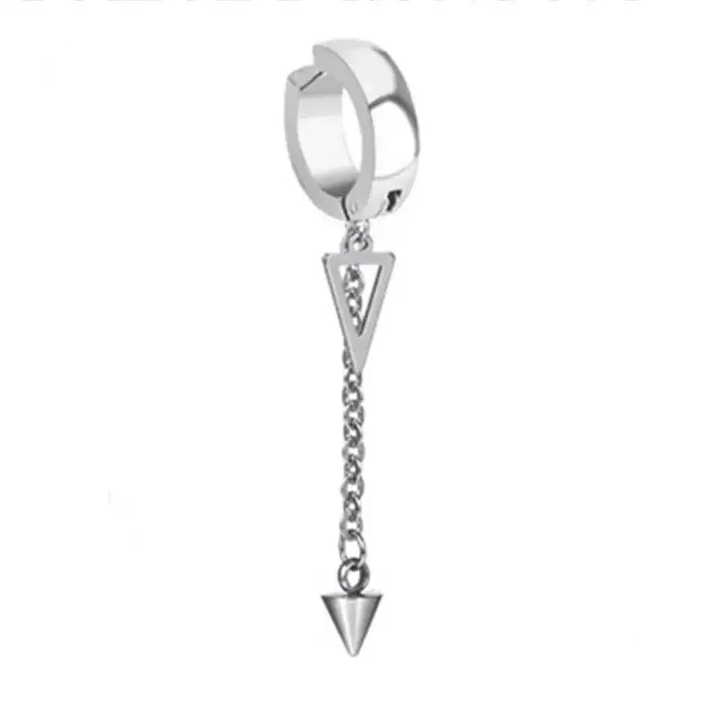 Dangling Pyramids clip on earrings