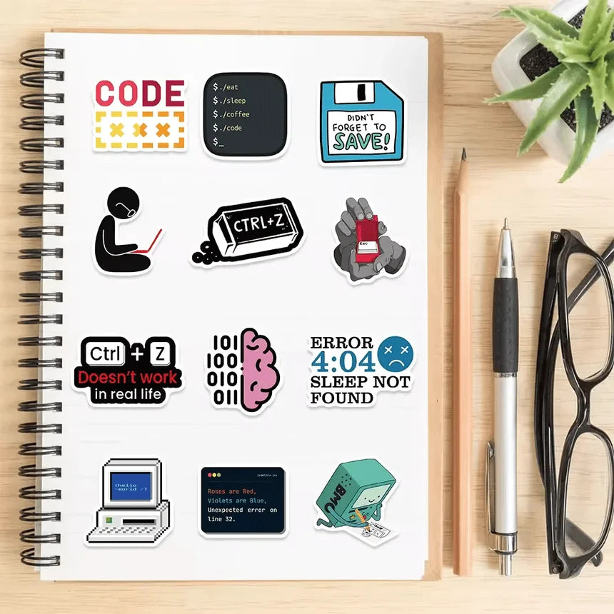 Software Developer Sticker Set of 50 pieces